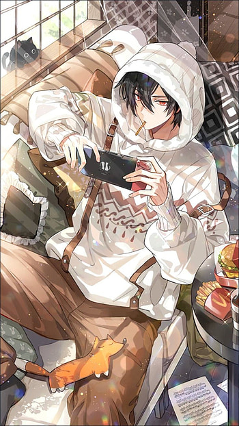 Anime, fiction, wings HD phone wallpaper