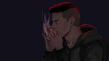 Rami Malek Mr Robot , rami-malek, mr-robot, tv-shows, deviantart, minimalism, minimalist HD wallpaper