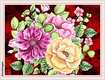 FLORAL ART, ART, FLOWERS, , ABSTRACT HD wallpaper