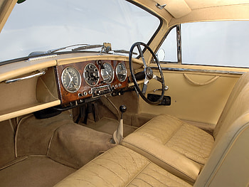 Interior, Aston Martin, Cars, Retro, Steering Wheel, Rudder, Salon, Speedometer, Beige, 1950 HD wallpaper