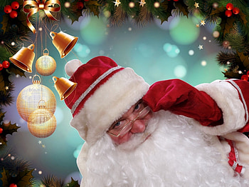 ❤️Santa Claus❤️, Santa Claus, pretty, Christmas, cute, hello HD wallpaper