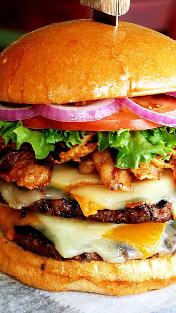 Burger , Tasty visuals, Appetizing backgrounds, Mobile HD phone wallpaper