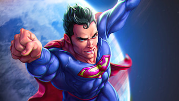 Superman Outside World, superman, superheroes, artist, artwork, digital-art, artstation HD wallpaper