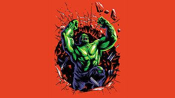Hulk Illustration , hulk, superheroes, artist, artwork, digital-art, behance HD wallpaper