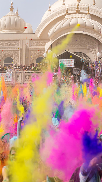 Festival, Holi colors, Indian holiday, Spring celebration HD phone wallpaper