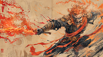 Sun Wukong Japanese Fantasy Warrior, Sun Wukong, Japanese, fantasy warrior HD wallpaper