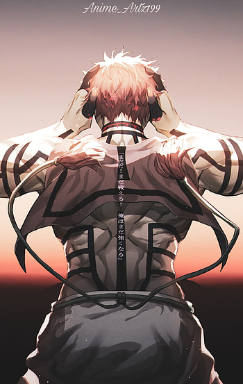 Akaza 1, art, hair, slayer, demon HD phone wallpaper