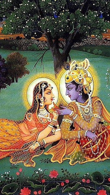 Radha Krishna , Nature HD phone wallpaper