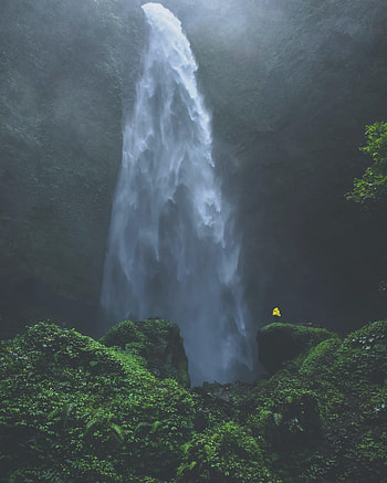 Landscape, Nature, Privacy, Seclusion, Waterfall, Loneliness HD phone wallpaper