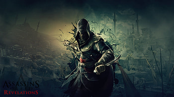 Assassin's Creed: Revelations, assassins creed- revelations, revelations, digital art, abstract, cg, game, , creed, assassins creed, ubisoft, dark, adventure, action, fantasy, video game, ezio, assassin HD wallpaper