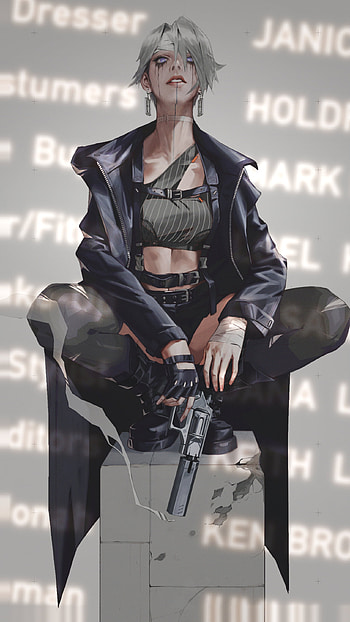 Cool Girl, art, face, thigh, culture, street, drawing, anime, fashion HD phone wallpaper