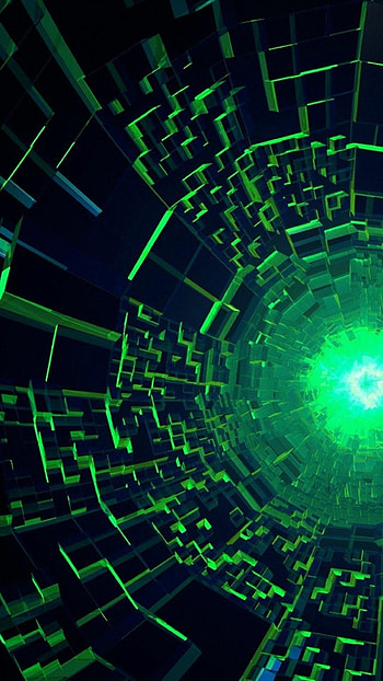 Black And Green, Green Abstract HD phone wallpaper
