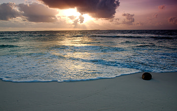 Landscape, Sunset, Sea HD wallpaper