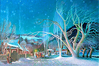 Snow, Christmas, Holiday, Winter HD wallpaper