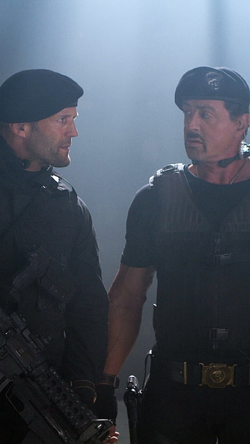 Jason Statham and Sylvester Stallone, The Expendables HD phone wallpaper