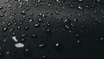 Water Drops On Black Surface , water, drops, black HD wallpaper