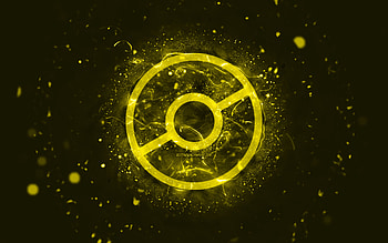 Pokemon Go yellow logo, , yellow neon lights, creative, yellow abstract background, Pokemon Go logo, online games, Pokemon Go HD wallpaper
