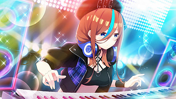 Miku Nakano Anime Girl With Keyboard The Quintessential Quintuplets HD wallpaper