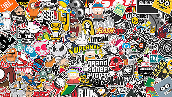 Stickers Style, stickers, artist, games, art, digital-art HD wallpaper