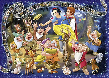 Snow White, prince, dwarf, fantasy, movie, disney, princess HD wallpaper