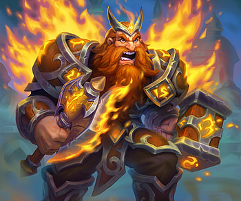 Commander Vanndar, dwarf, video game, Hearthstone: Heroes of Warcraft HD wallpaper