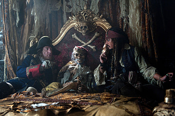 Pirates Of The Caribbean, Jack Sparrow, Movie, Pirates Of The Caribbean: On Stranger Tides, Geoffrey Rush, Hector Barbossa, Johnny Depp HD wallpaper