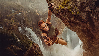 Sophie Turner As Lara Croft, sophie-turner, lara-croft, tv-series, amazon-prime-video, artwork, art, digital-art, tv-shows HD wallpaper
