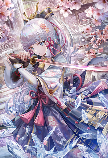 Ayaka kamisato, love, anime HD phone wallpaper