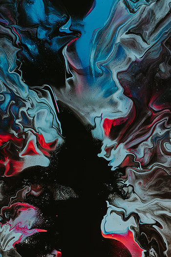 Abstract, Divorces, Multicolored, Motley, Paint, Liquid HD phone wallpaper