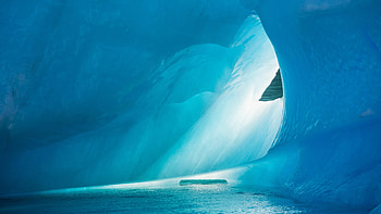 Nature, Water, Ice, Cave, Ice Floes HD wallpaper