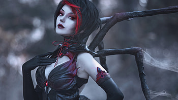Spider Queen, Gothic Art HD wallpaper
