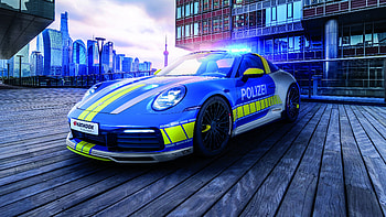 Techart, porsche, police, polizei, tuned, concept, germany, hankook HD wallpaper