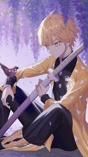 Zenitsu, Demon Slayer HD phone wallpaper