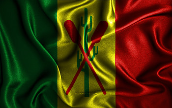 Petrolina flag, , silk wavy flags, brazilian cities, Day of Petrolina, Flag of Petrolina, fabric flags, 3D art, Petrolina, cities of Brazil, Petrolina 3D flag HD wallpaper