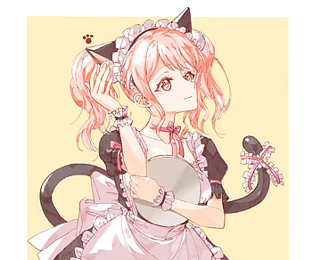 Aya Maruyama, maid, Aya Maruyama, Anime, BanG Dream! Girls Band Party! HD wallpaper