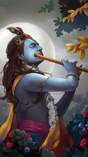 Krishna, murli, govind, radha, god HD phone wallpaper