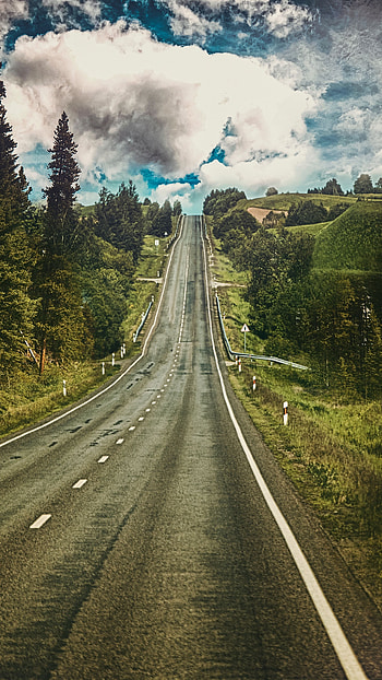 Nature road backgrounds, Top , Highway travels, Nature HD phone wallpaper