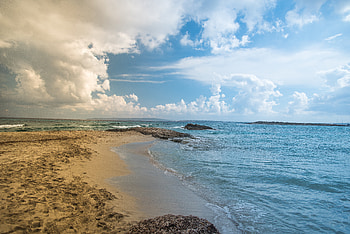 Nature, Beach, Sand, Horizon, Shore, Bank HD wallpaper