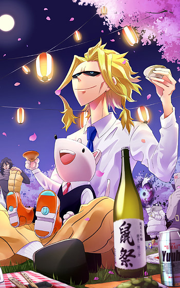 All Might's Spring Night: My Hero Academia Anime, Anime, My Hero Academia, All Might HD phone wallpaper