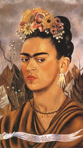 Self-Portrait Dedicated to Dr. Eloesser, Frida Kahlo HD phone wallpaper