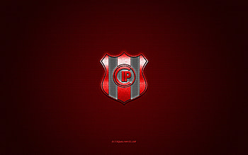 Club Independiente Petroleros, Bolivia football club, red logo, red carbon fiber background, Bolivian Primera Division, football, Sucre, Bolivia, Club Independiente Petroleros logo HD wallpaper