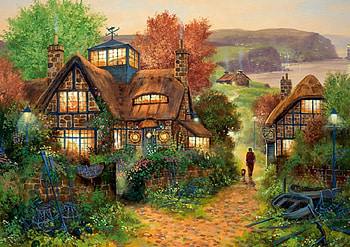 Mariners' Rest, autumn, cottage, architecture, fall HD wallpaper