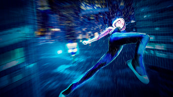 Gwen Stacy Spider Man Into The Spider Verse , spiderman-into-the-spider-verse, gwen-stacy, superheroes, animated-movies, artwork, artist, digital-art, behance HD wallpaper