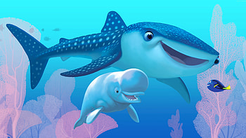 Destiny, Bailey, and Dory, Finding Dory HD wallpaper