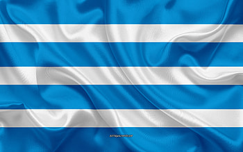 Flag of Most, Czech Republic, , silk texture, Most flag, Czech cities, Most HD wallpaper