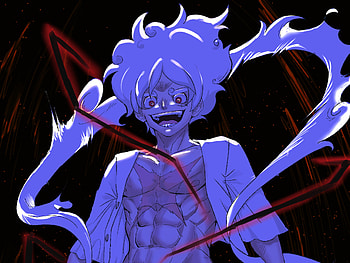 Luffy Gear 5, Gear 5 (One Piece), Monkey D. Luffy, Anime, One Piece, dark anime HD wallpaper