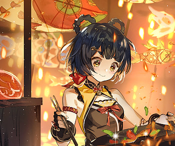 Xiangling - Genshin Impact, Xiangling (Genshin Impact), video game, Genshin Impact HD wallpaper