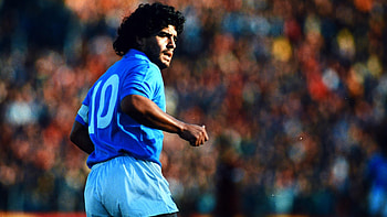 Diego Maradona, Naples legend, God-like figure, Eurosport tribute HD wallpaper