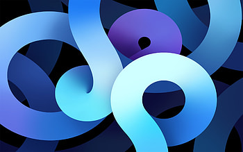 Purple & Blue Shapes, shapes, blue, purple, ipad air, sky blue HD wallpaper