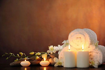 Spa, Flowers, Candles, Towels HD wallpaper